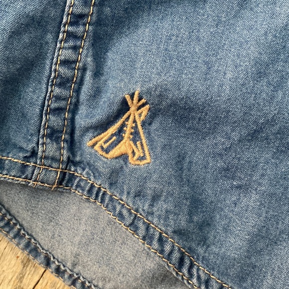 Pendleton Chambray Snap Up Shirt S - Picture 7 of 9